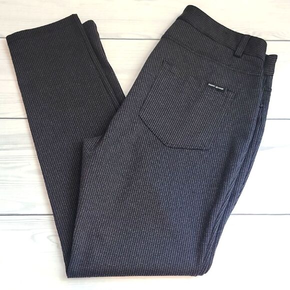 DKNY Gray Houndstooth Skinny Fit Ankle Pants Womens Size M - Picture 1 of 13